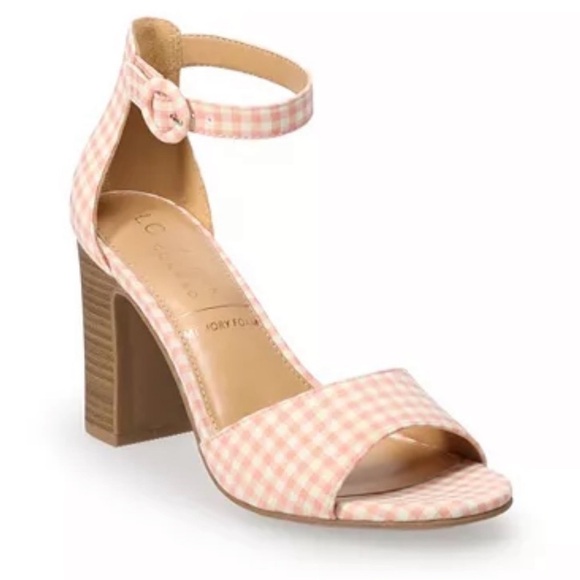 🖤💕NEW IN BOX- LC Lauren Conrad Amberr Women's Block Heel Sandals SZ 9 1/2💕🖤 - Picture 6 of 9